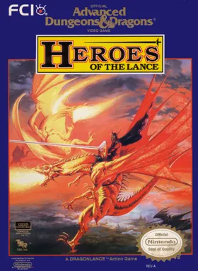 Advanced Dungeons & Dragons - Heroes of the Lance (USA) (Beta) box cover front